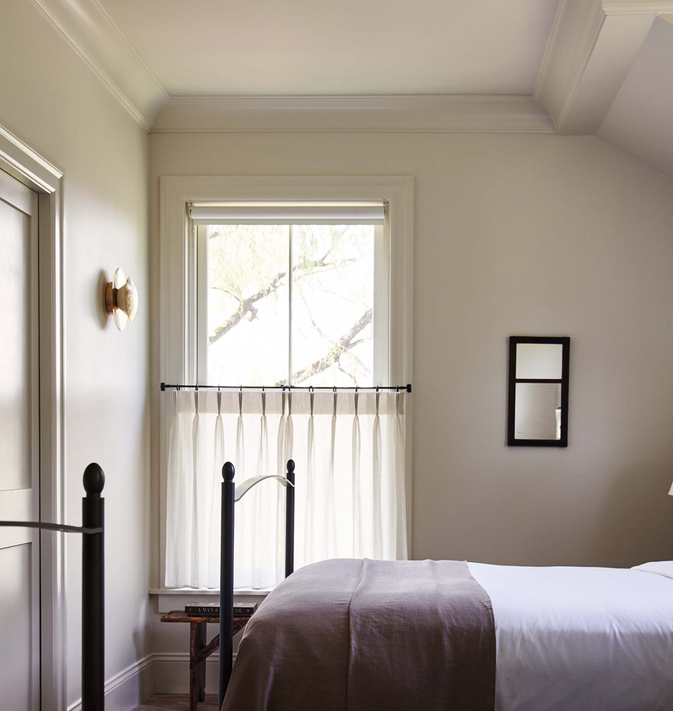 Sconce 02 (Unlacquered brass) — Inness, Accord, New York. Interior by Post Company. Image by Adrian Gaut