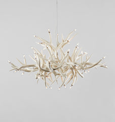 Chandelier - 24 Antlers (White)