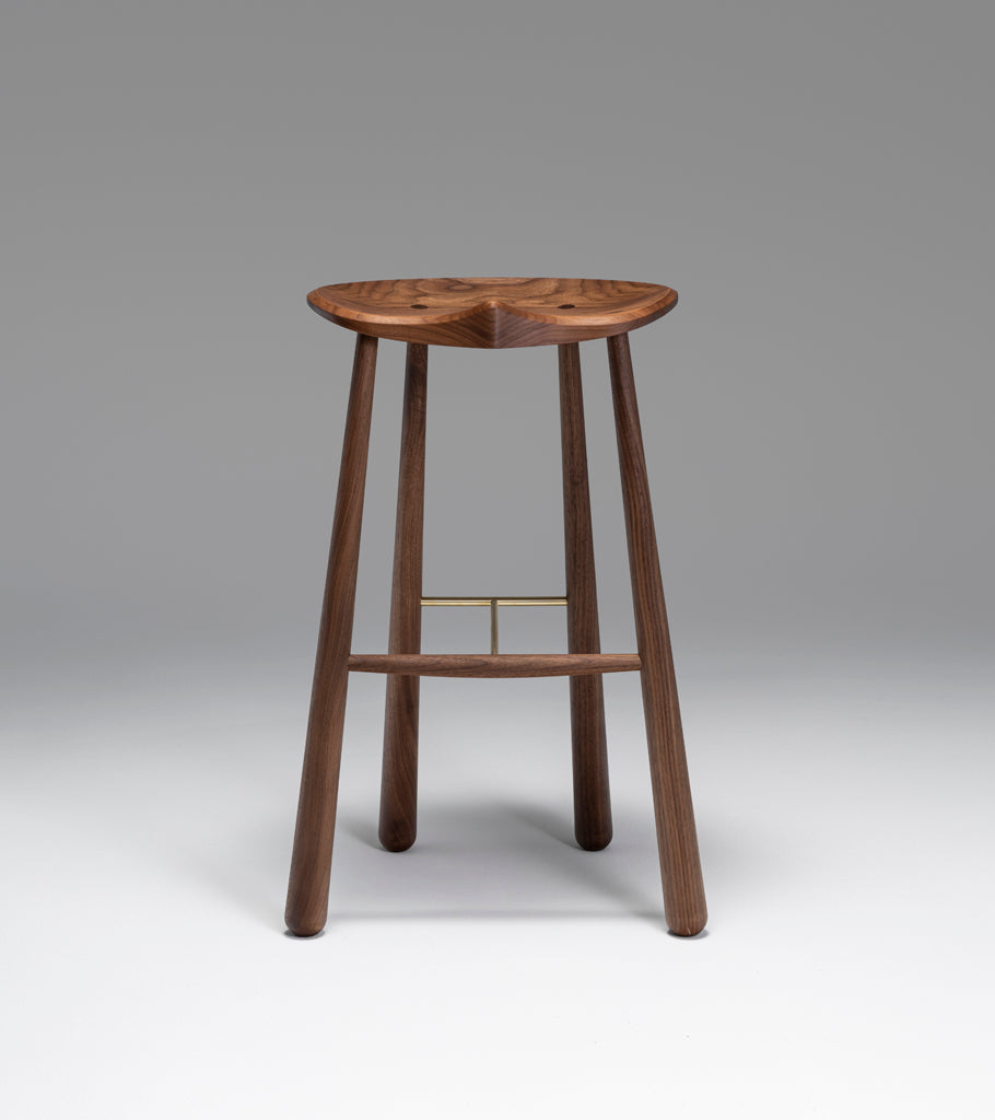 Taper Bar Stool (Black walnut)