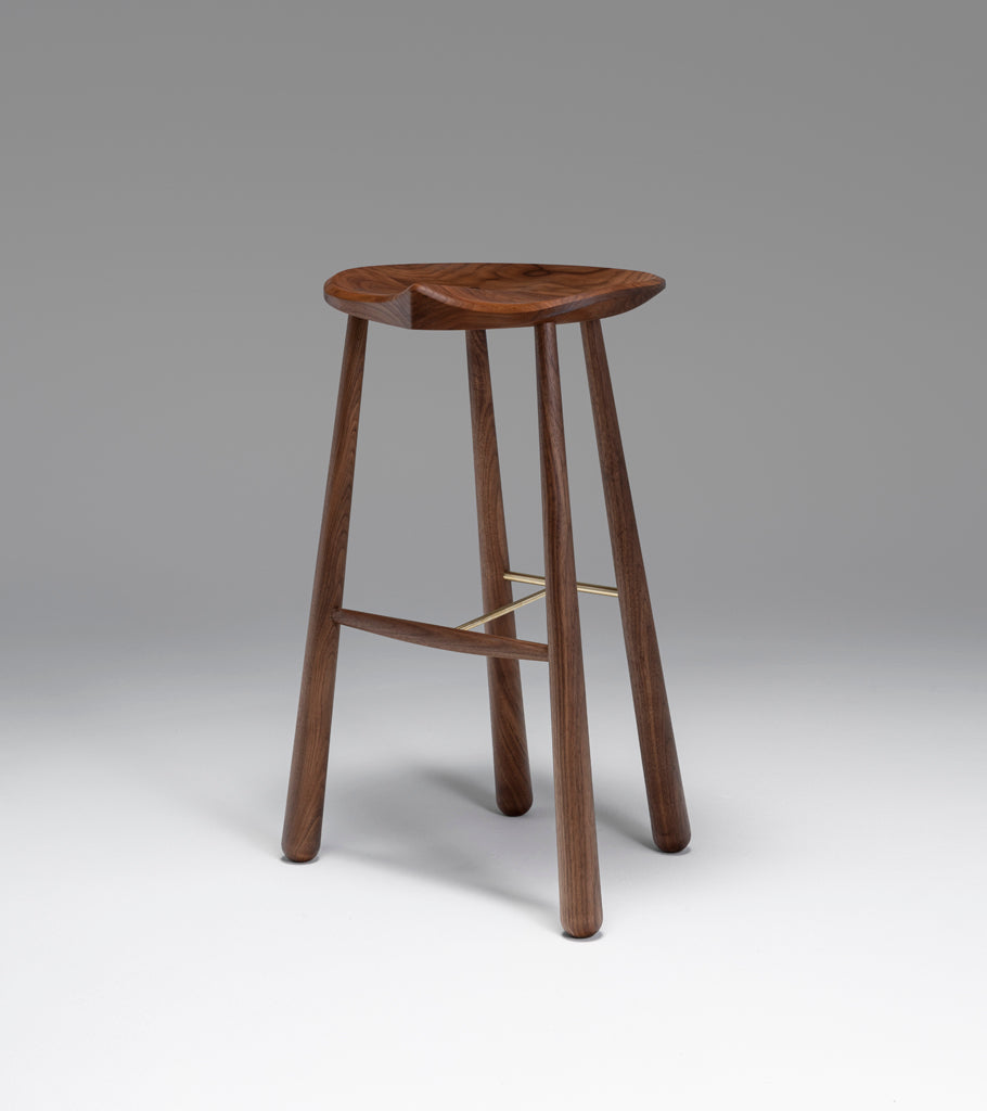 Taper Bar Stool (Black walnut)