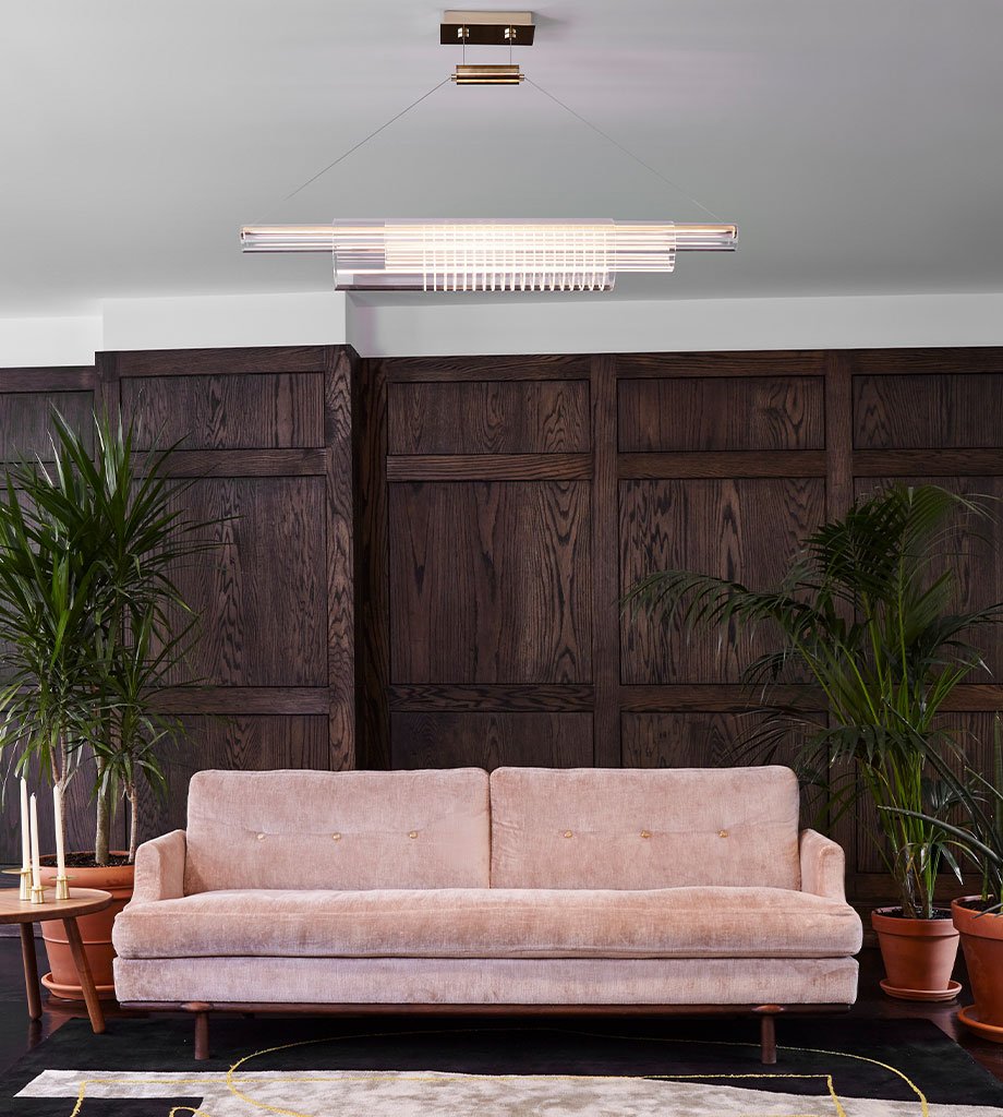 Pendant 03 (Polished Brass) — Roll & Hill Showroom, New York City. Image by Joseph De Leo