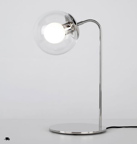 Desk Lamp (Polished nickel/Clear)