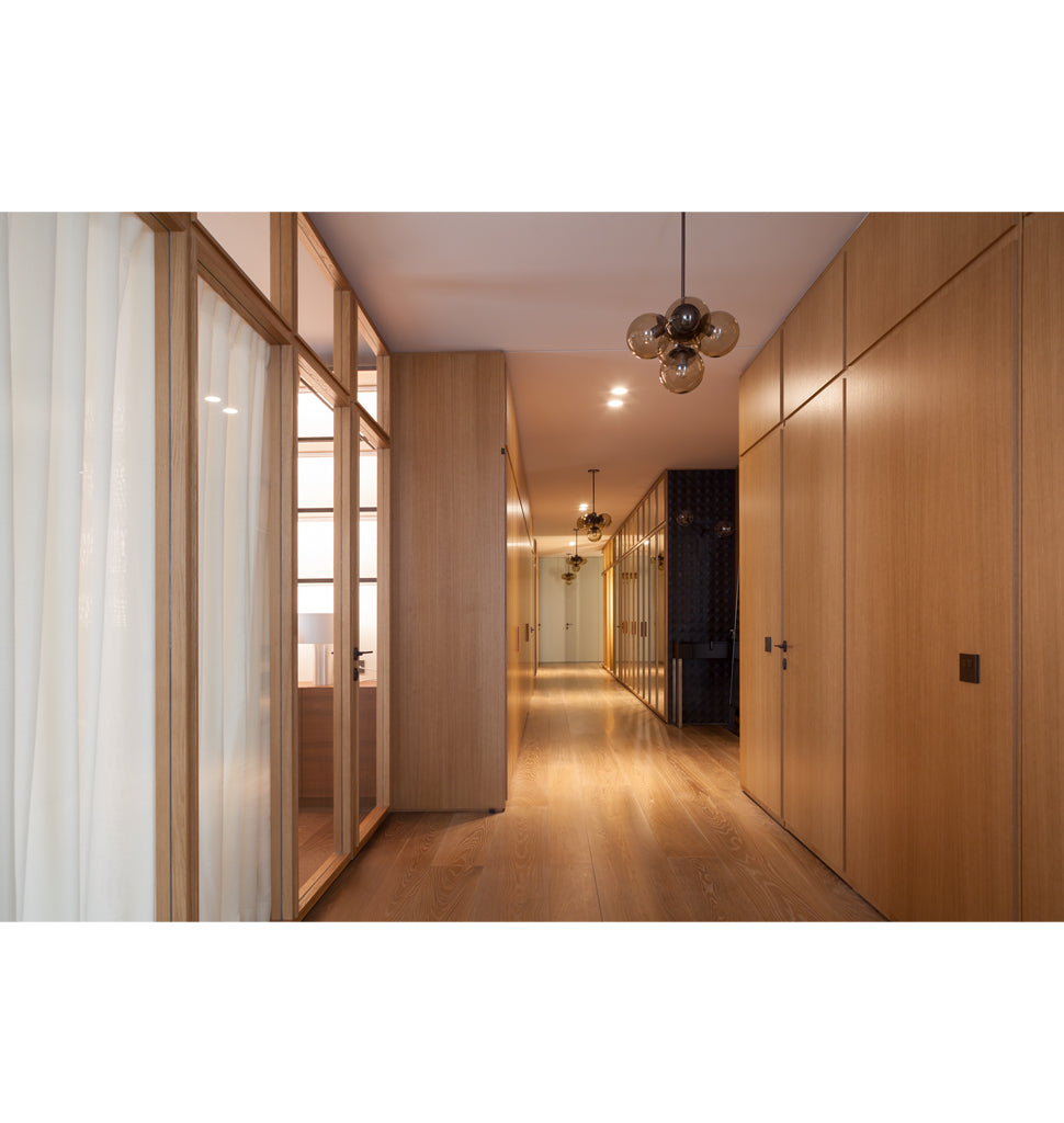 Pendant - 5 Globes (Bronze/Smoke) — Moscow, Russia. Interior by Form Bureau. Image by Dmitry Chebanenko