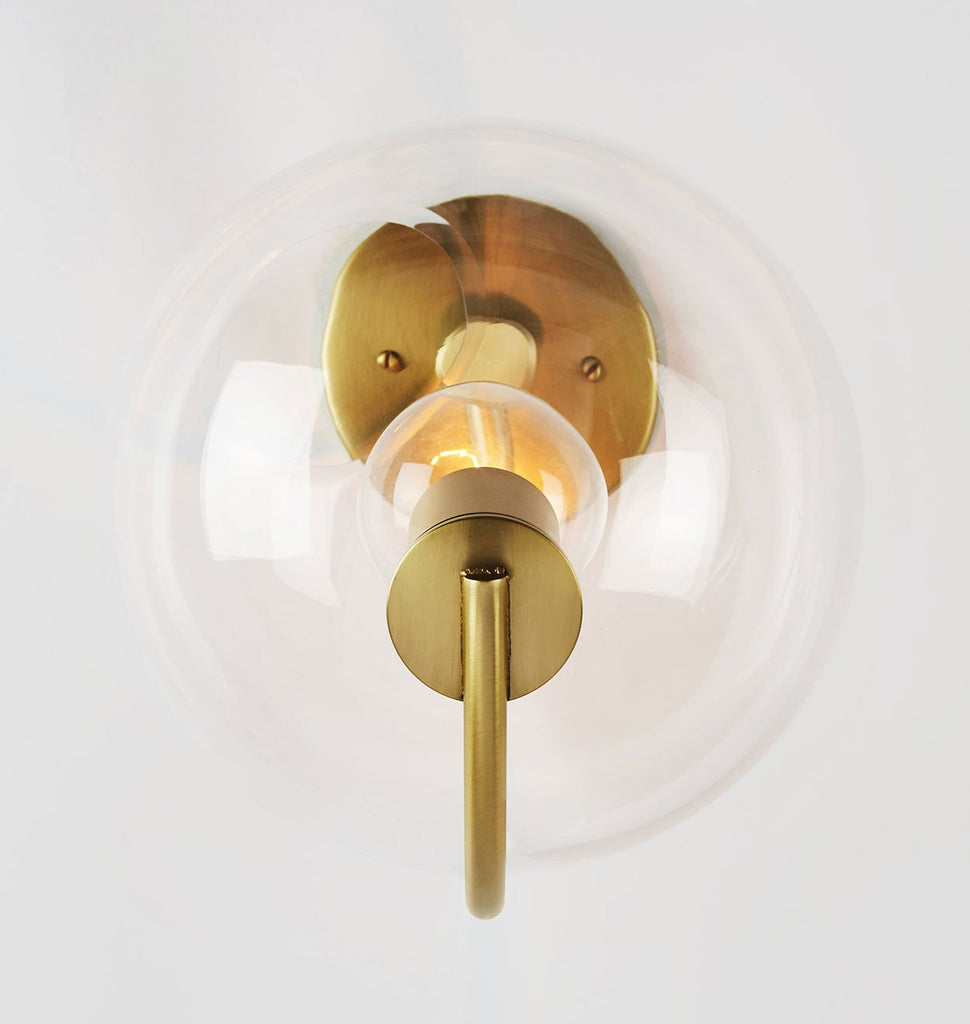 Sconce (Brushed brass/Clear)