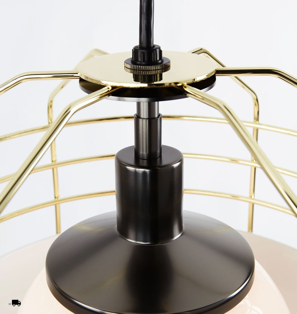 Detail 14-inch (White/Brass)