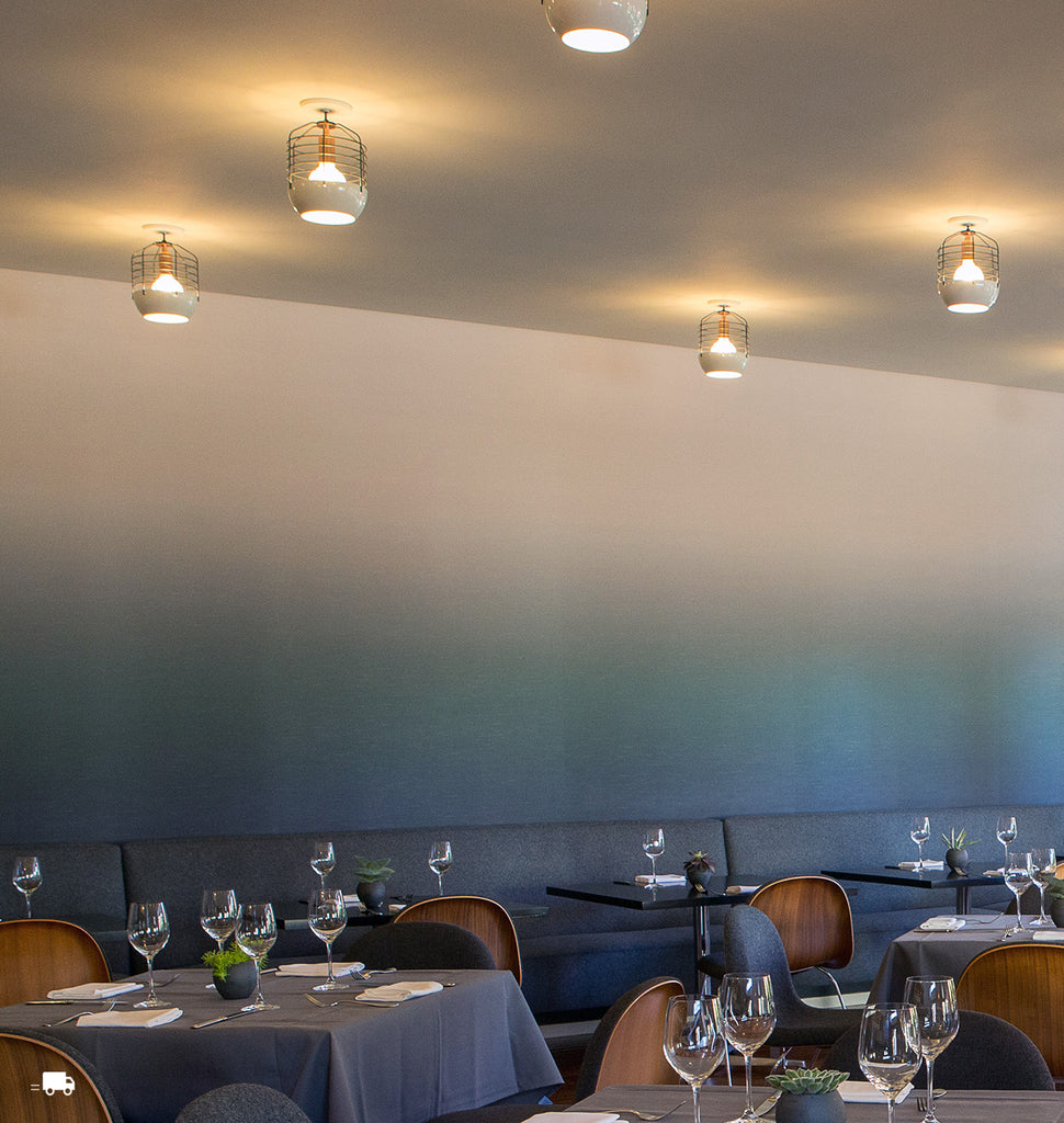 8-inch (White/Black) (5) — Redd Restaurant, Napa Valley, California. Image by Briana Marie. Interior by House of Honey