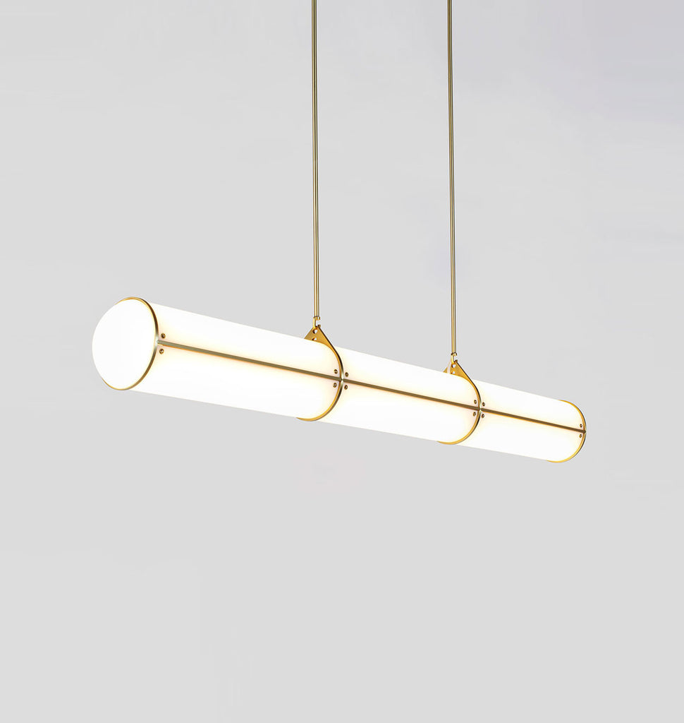 Straight - 3 Units (Brushed brass)
