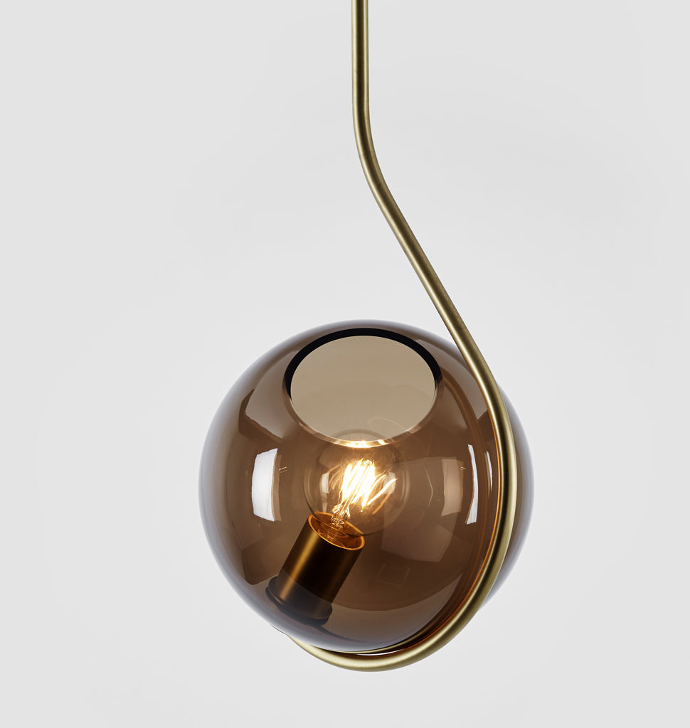 Pendant (Brushed brass/Smoke)