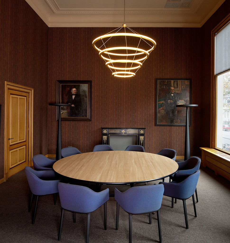 Chandelier - 4 Rings (Brushed brass) — Natura Artis Magistra, Amsterdam. Courtesy of BigBrands