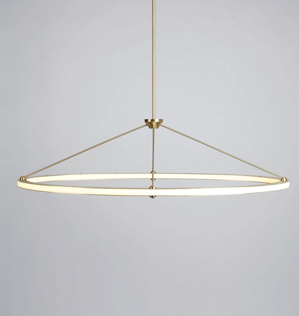Oval Pendant (Brushed brass)