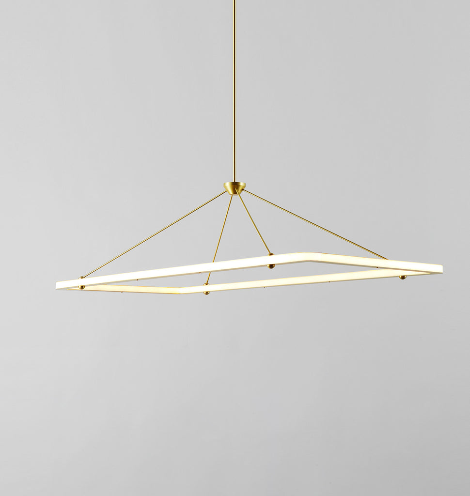 Rectangle Pendant (Brushed brass)