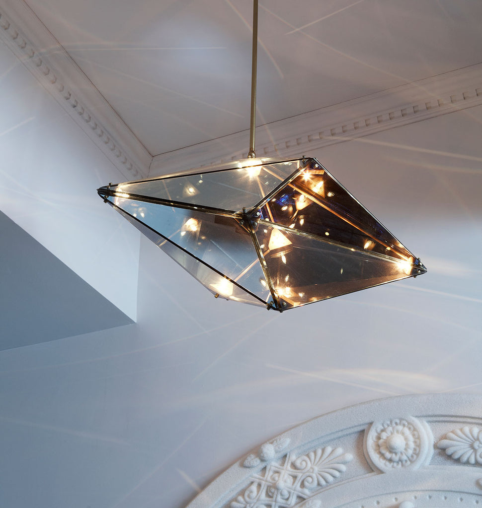 30 inches - Horizontal (Brushed brass/Transparent mirror) — Bar Nan, New York