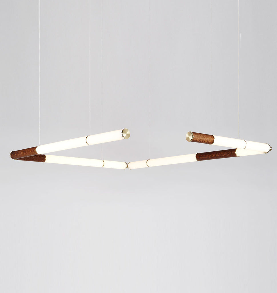 Custom Configuration (Brushed brass/Oak)