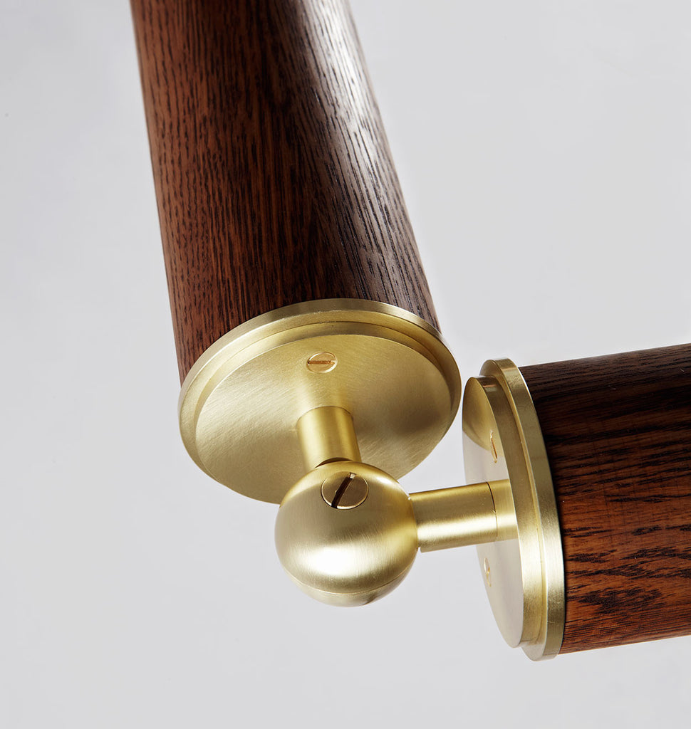 Custom Configuration (Brushed brass/Oak)