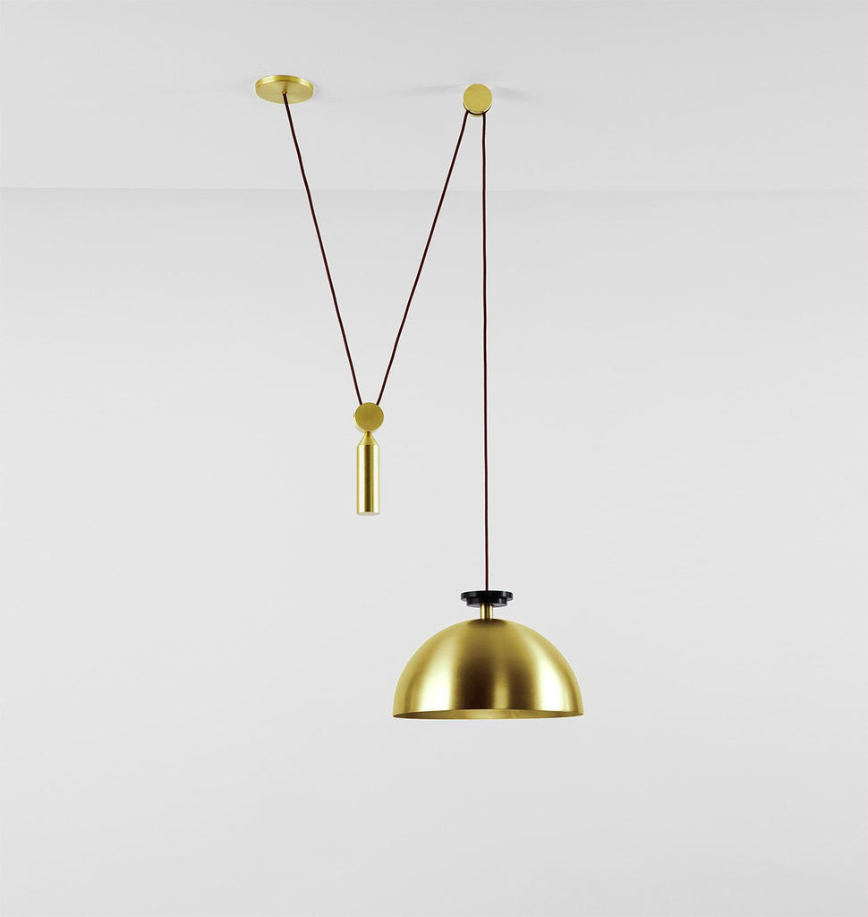 Pendant - Hemisphere (Brushed brass)
