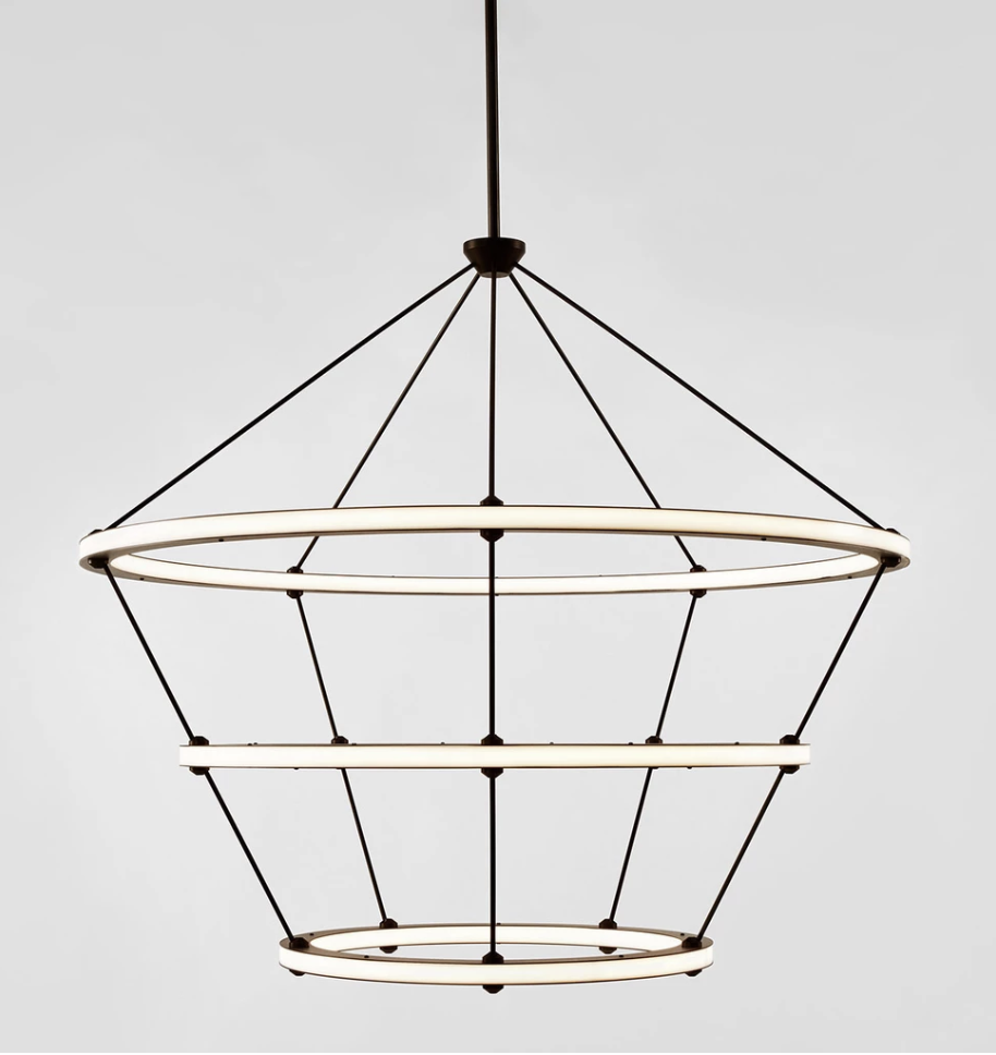 Chandelier - 3 Rings (Bronze)