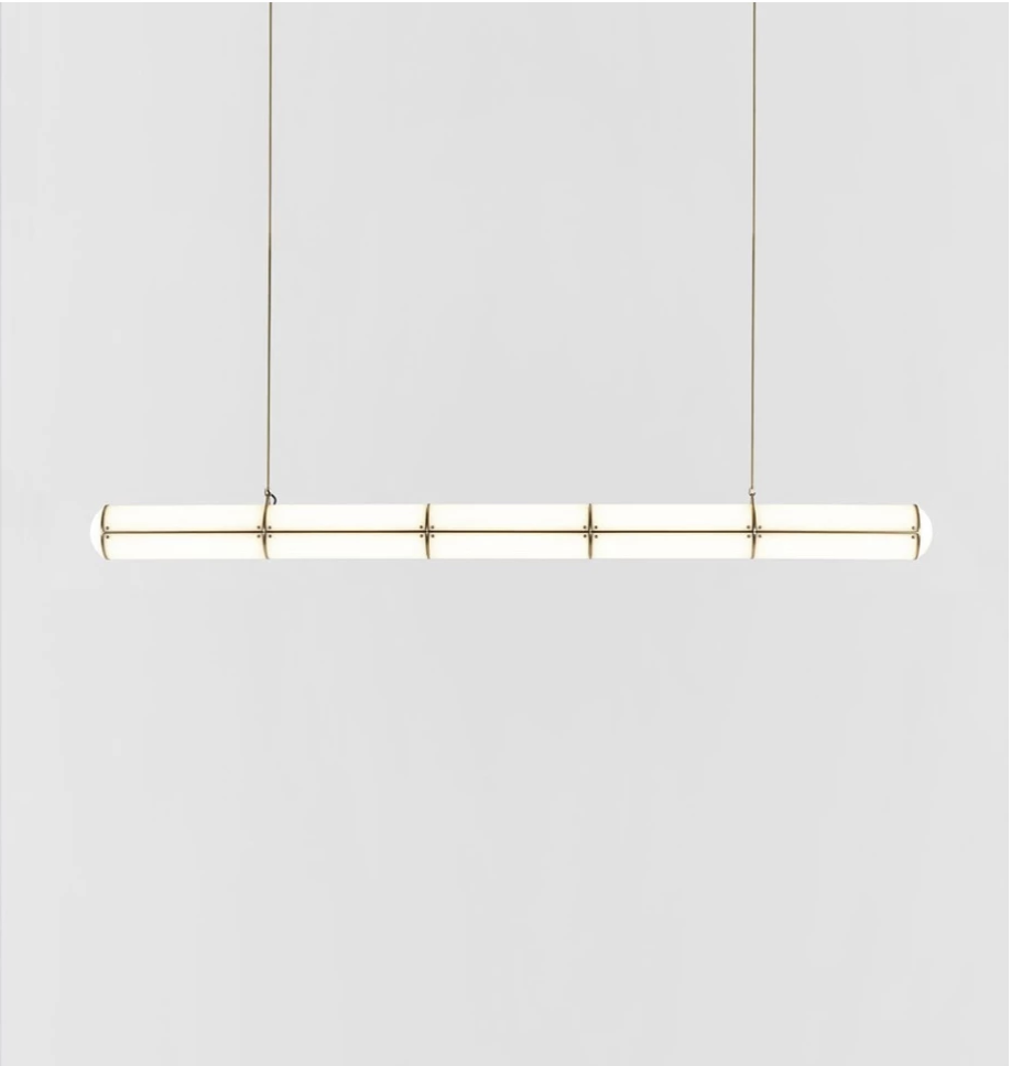 Straight - 5 Units (Brushed brass)