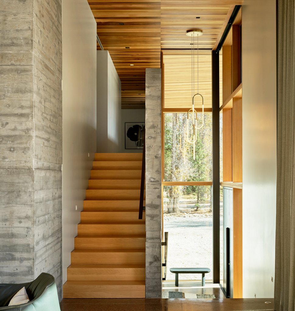 Loop 02 (Brushed Brass) Jackson, Wyoming. Interior by CLB Architects. Image by Matthew Millman