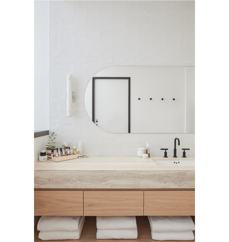 Circle Sconce (Ash) — goop headquarters, Santa Monica, CA. Interior by Rapt Studio. Image by Madeline Tolle