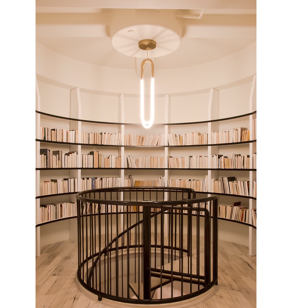 Double Loop (Satin brass) Las Vegas, Nevada. Interior by Home Studios