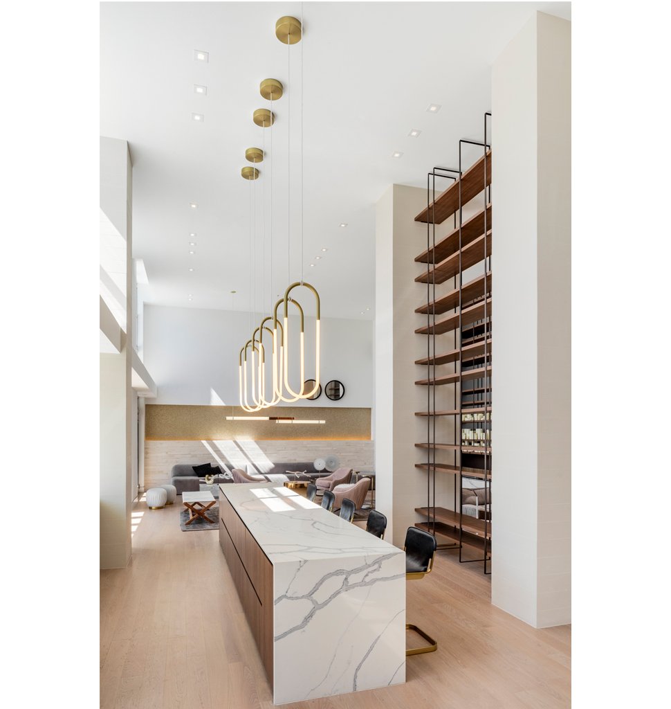 Loop 02 (Brushed Brass) Miami, Florida. Interior by RS3 Design. Image by Kris Tamburello