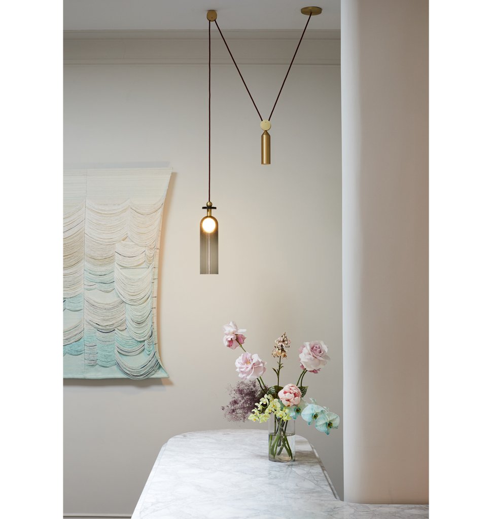 Pendant - Cylinder (Midnight) — Roll & Hill, New York. Image by Nicole Franzen